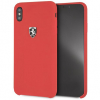 Ferrari Off Track Silicone case кейс за iPhone XS Max - червена