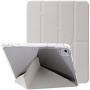 Калъф с прозрачна задна страна и стойка оригами за iPad Air 11" (2024-2026) - сиво