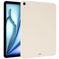 Матов калъф от мека пластмаса за iPad Air 11" (2024-2026) - бежов