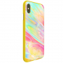 NILLKIN Ombre кейс за iPhone XS Max - жълта