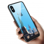 NXE кейс със стъклена задна страна за iPhone XS Max - Ню Йорк