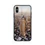 NXE кейс със стъклена задна страна за iPhone XS Max - Empire State Building