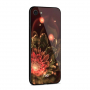 NXE кейс със стъклена задна страна за iPhone SE (2020/2022) / 8 / 7 - оранжево цвете
