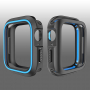 Силиконов калъф за Apple Watch 40mm - черна - синя