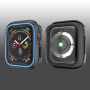 Силиконов калъф за Apple Watch 40mm - черна - синя