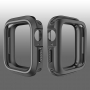 Силиконов калъф за Apple Watch 40mm - черна - сива