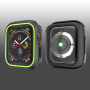 Силиконов калъф за Apple Watch 40mm - черна - зелена