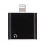Адаптер / преходник от lightning към 3,5 mm жак с lightning конектор за Apple iPhone 8 / 8 Plus / 7 / 7 Plus / 6S / 6S Plus / 6 / 6 Plus