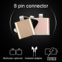 Адаптер / преходник от lightning към 3,5 mm жак с lightning конектор за Apple iPhone 8 / 8 Plus / 7 / 7 Plus / 6S / 6S Plus / 6 / 6 Plus