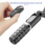 Q18 Многофункционален селфи Bluetooth Gimbal стик със стабилизатор и проследяване на движението за iPhone - черна