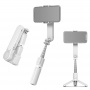 Селфи стик / трипод със стабилизатор и LED осветление L09 Mini Bluetooth Gimbal за iPhone - бял