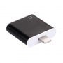 Адаптер / преходник от lightning към 3,5 mm жак с lightning конектор за Apple iPhone 8 / 8 Plus / 7 / 7 Plus / 6S / 6S Plus / 6 / 6 Plus