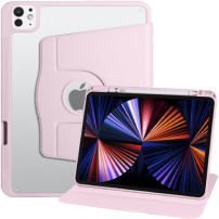 Въртящ се калъф 360° с място за Apple Pencil за iPad Pro 11" (2024/2025) - розово