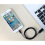ROCK lightning кабел със сертификат MFi за синхронизиране и зареждане за Apple iPhone / iPad / iPod - černý - 2m