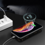 ROCK магнитен кейс с безжична външна батерия 5000mAh за iPhone XS - черна