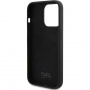 Karl Lagerfeld Karl Script Logo силиконов калъф за iPhone 15 Pro - черен