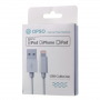 OPSO lightning кабел за синхронизиране и зареждане с MFi сертификат за Apple iPhone / iPad / iPod - бял - 2m