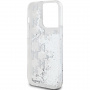Калъф Karl Lagerfeld Liquid Glitter Monogram Gradient за iPhone 14 Pro Max - сребърен
