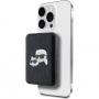 Karl Lagerfeld Embossed K&CH Heads външна батерия MagSafe с порт USB-C - 5 000 mAh - черна