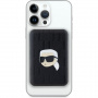 Karl Lagerfeld Embossed Karl Head външна батерия MagSafe с порт USB-C - 5 000 mAh - черна