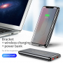 BASEUS стойка / външна батерия 10000mAh с безжично зареждане - черна