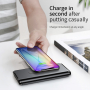 BASEUS стойка / външна батерия 10000mAh с безжично зареждане - черна