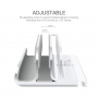 BESTAND 2в1 вертикална стойка за MacBook и iPad - сребърна