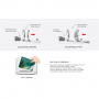 BESTAND 2в1 вертикална стойка за MacBook и iPad - сребърна