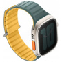 UNIQ Revix Evo двустранна каишка за Apple Watch Ultra 49 мм / 45 мм / 44 мм / 42 мм - петролно-жълто