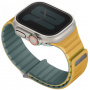 UNIQ Revix Evo двустранна каишка за Apple Watch Ultra 49 мм / 45 мм / 44 мм / 42 мм - петролно-жълто