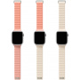 Двустранна каишка UNIQ Revix Evo за Apple Watch 41 мм / 40 мм / 38 мм - розово-кремав