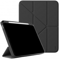 UNIQ Moven калъф със стойка оригами и място за Apple Pencil за iPad Air 13" (2024-2026) - тъмносив