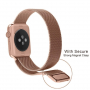 Метална каишка milanese дърпа за Apple Watch Ultra 49mm / 46mm / 45mm / 44mm / 42mm - златно розов