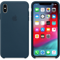 Оригинален Apple силиконов кейс за iPhone XS Max - морско зелено