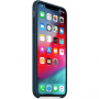 Оригинален Apple силиконов кейс за iPhone XS Max - морско зелено