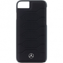 Mercedes Pattern устойчив кожен калъф за iPhone 7 / 8 - черна