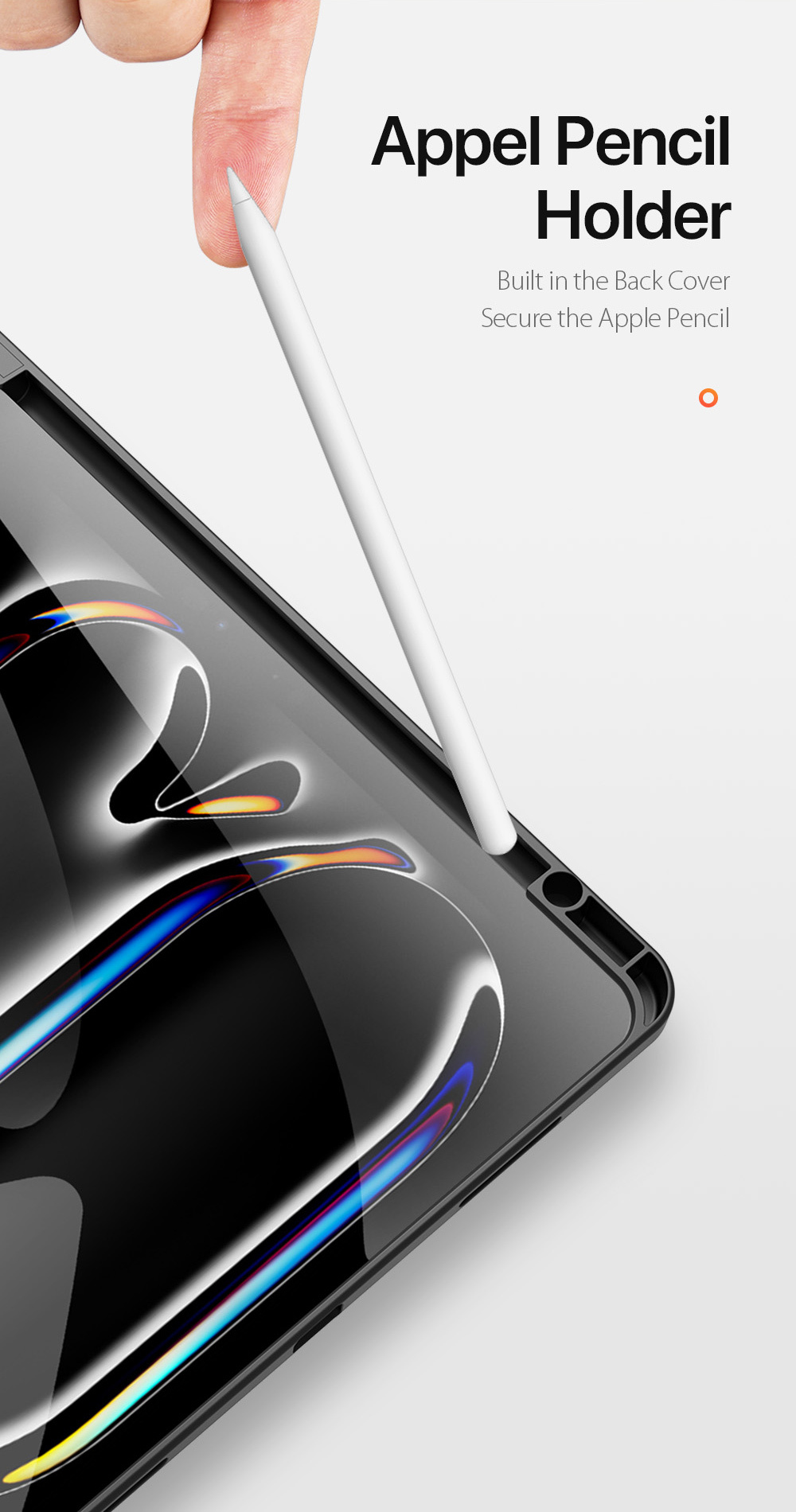 DUX DUCIS Domo калъф с място за Apple Pencil и функция заспиване за iPad Pro 13