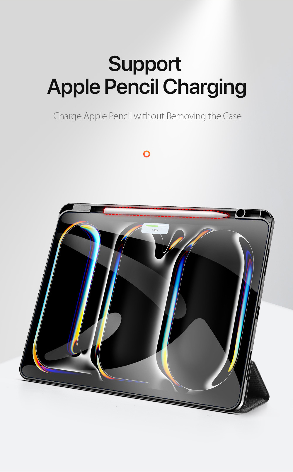 DUX DUCIS Domo калъф с място за Apple Pencil и функция заспиване за iPad Pro 13