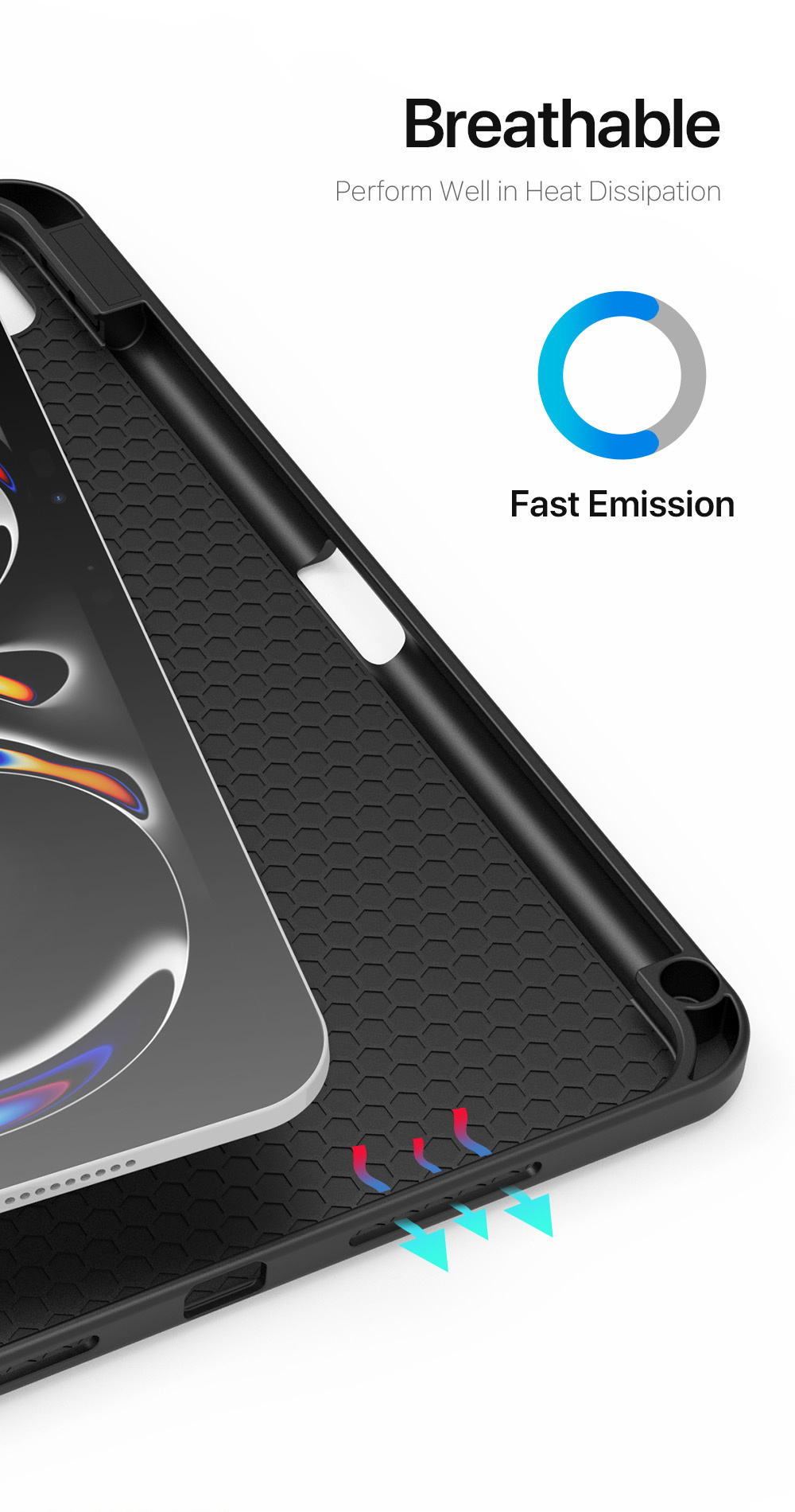 DUX DUCIS Domo калъф с място за Apple Pencil и функция заспиване за iPad Pro 11