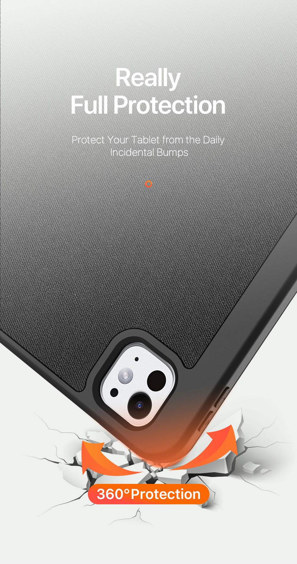 DUX DUCIS Domo калъф с място за Apple Pencil и функция заспиване за iPad Pro 11