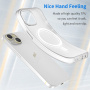 Матов прозрачен калъф с MagSafe за iPhone 16 Plus - бял