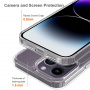 Лъскав прозрачен калъф за iPhone 16 Pro - прозрачен