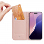 Сгъваем калъф DUX DUCIS Skin Pro за iPhone 16 Pro Max - розово-златен