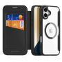 Сгъваем калъф DUX DUCIS Skin X с MagSafe за iPhone 16 - черно