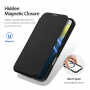 Сгъваем калъф DUX DUCIS Skin X с MagSafe за iPhone 16 - черно