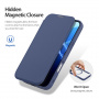 Сгъваем калъф DUX DUCIS Skin X с MagSafe за iPhone 16 Pro - тъмносин