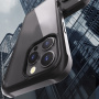 Калъф с рамка и закалено стъкло за iPhone 16 Pro Max - черно