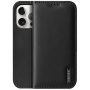 Кожен сгъваем калъф DUX DUCIS Hivo за iPhone 15 Pro - черно