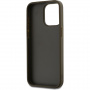 DKNY Stack Logo калъф с каишка за iPhone 14 Pro Max - маслинен