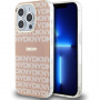DKNY Repeat Pattern Tonal Stripe кейс с MagSafe за iPhone 13 Pro Max - розов